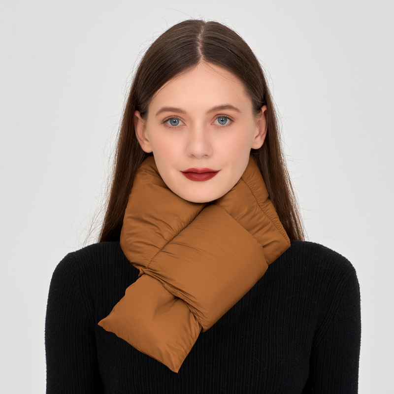 K1602 Autumn and winter water-proof scarf for men and women neck warming scarf cold-proof Korean style cloud silk cotton cross European and American s