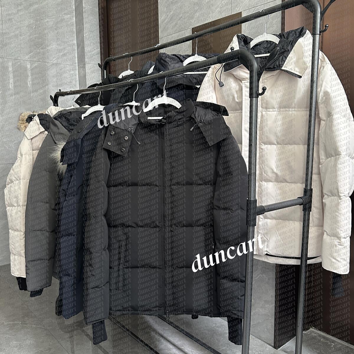 Down Jacket Men Parka jackets Canada coat Winter Veste Homme Outdoor Jassen Streetwear Outerwear Big Fur Hooded Fourrure Manteau warm Goosecoat Parkas