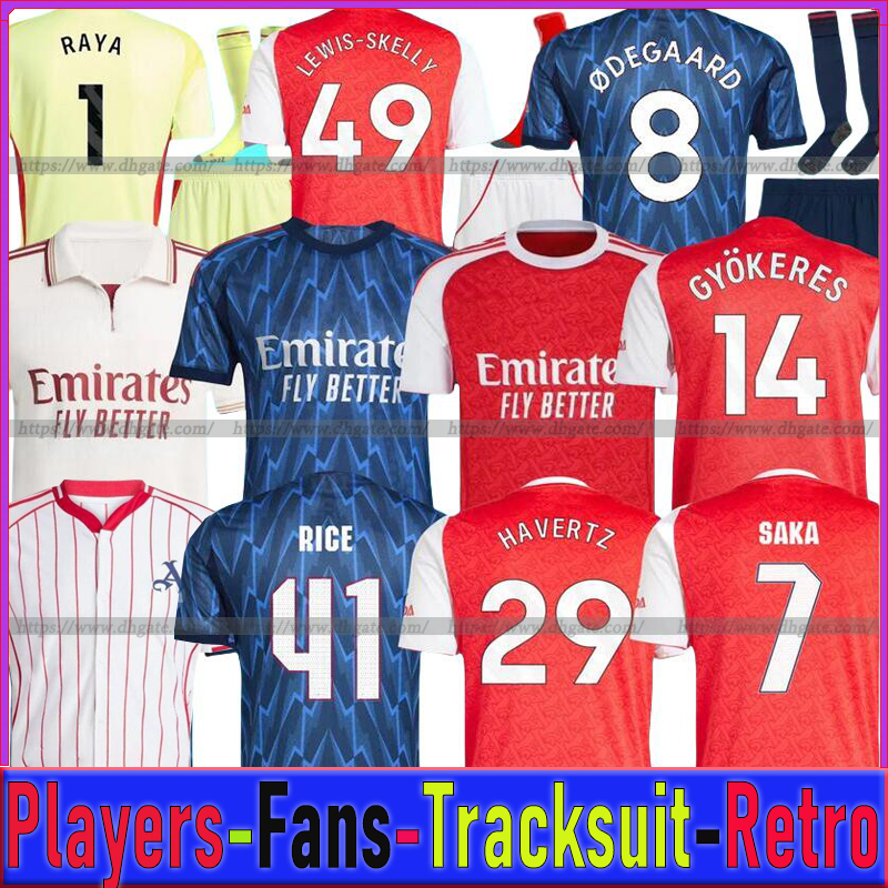 25 26 Gyokeres SAKA soccer jerseys Fans Player version RICE ODEGAARD HAVERTZ ZINCHENKO LEWIS-SKELLY Arsenalfootball shirt Men Kids arsenalfootball kits 25 26