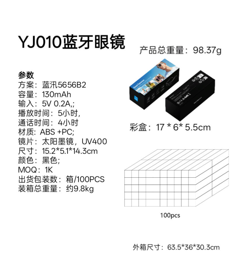 AI Translation Smart Eyewear Touch Control Charging time about 1-2 hours ABS PC Metal frames Anti-blue lense light glasses blackgray High gift pj2