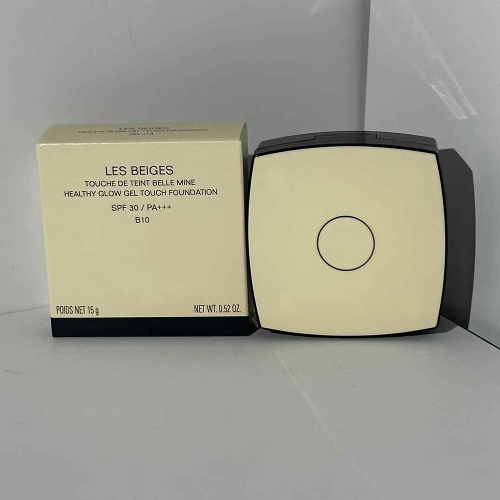 Top brand Quality 15g Face Foundation Cushion Cream Makeup Designer Brand Face Base Makeup LES BEIGES Touch DE TEINT BELLE MINE HEALTHY GLOW GEL TOUCh FOUNDATION
