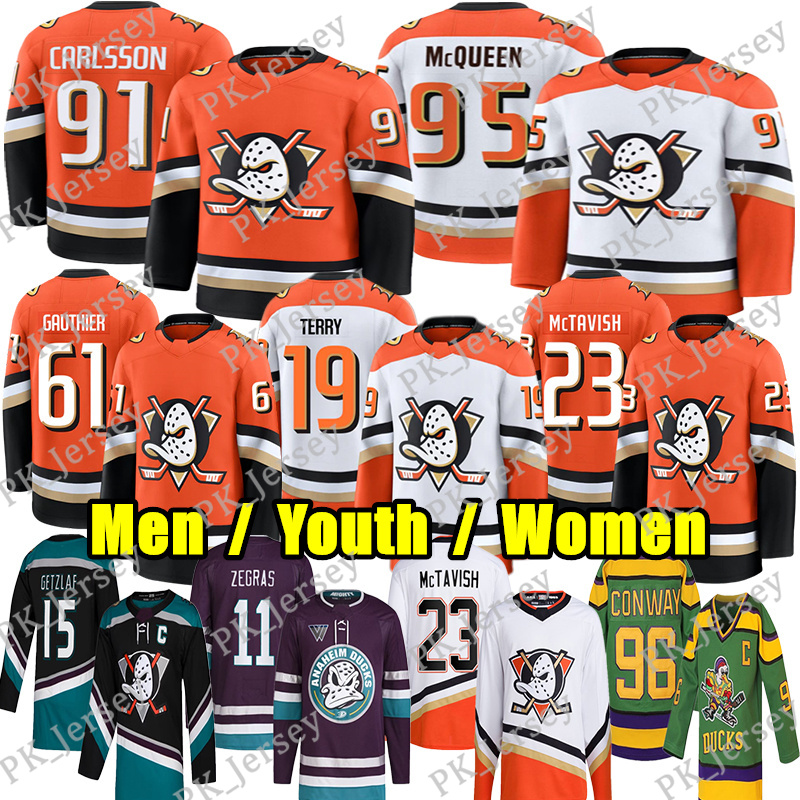 #91 Leo Carlsson anaheim hockey jersey #23 Mason McTavish Beckett Sennecke mighty ducks jersey Cutter Gauthier Troy Terry Trouba Radko Gudas Pavel Mintyukov jerseys