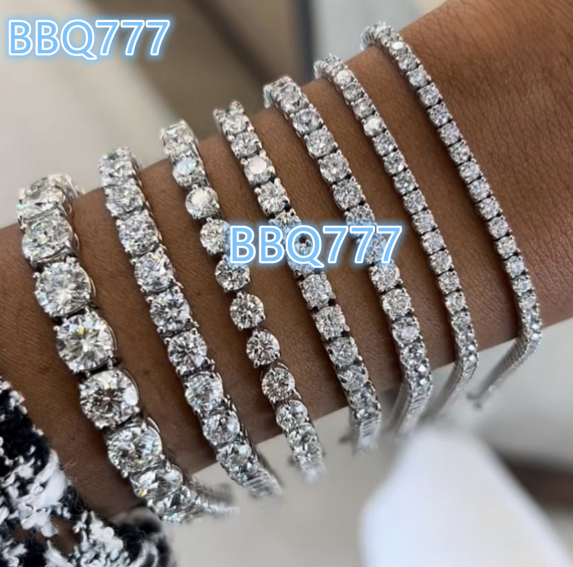 Bracelet Pass Diamond Tester GRA Certified VVS Moissanite Tennis Bracelet Wholesale Price 925 Sterling Silver Fine Jewelry