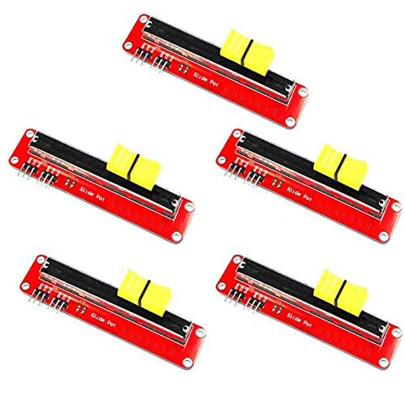 10K Linear Slide Potentiometer Module Analog Sensor 3.3V - 5V Dual Output for Arduino MCU ARM Electronic Block
