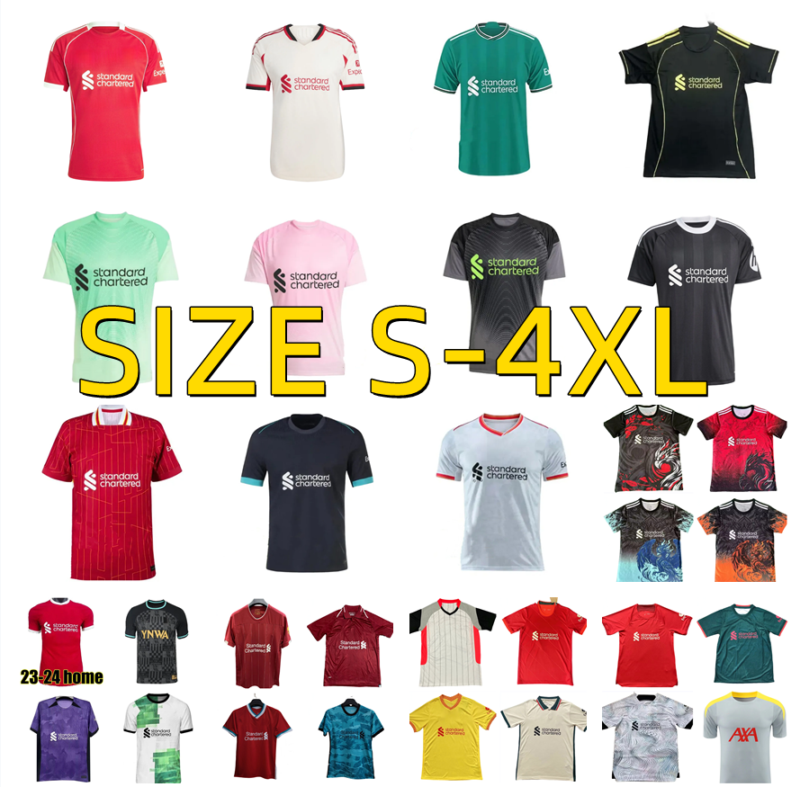 18 19 20 21 22 23 24 25 26 FRIMPONG SALAH WIRTZ Soccer Jerseys 2025 2026 MAC ALLISTER CHIESA GAKPO DARWIN SZOBOSZLAI ELLIOTT EKITIKE pecsi kerkez bradley football shirt