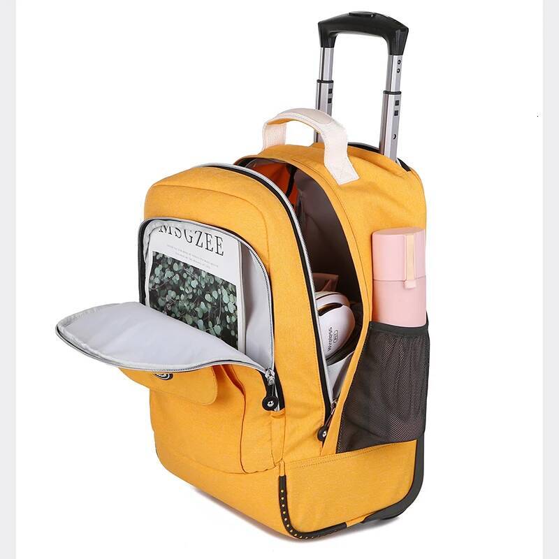 Rolling Laptop Backpack with Wheels Flight Approved Water Resistant Carry on Lugagge Wheeled Bag high-quality