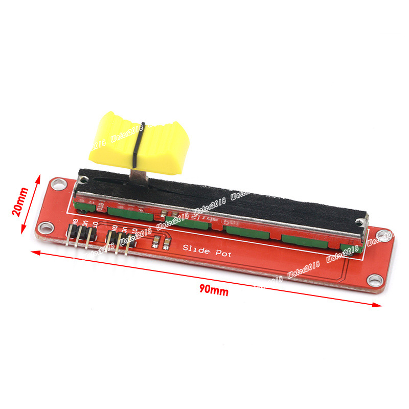 10K Linear Slide Potentiometer Module Analog Sensor 3.3V - 5V Dual Output for Arduino MCU ARM Electronic Block