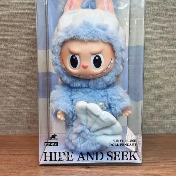 plush Popmart Hot Anime Figure Kawaii Monsters Labubu Have A Seat Series Vinyl Face Doll Model Toy Blind Box Keychain A1568