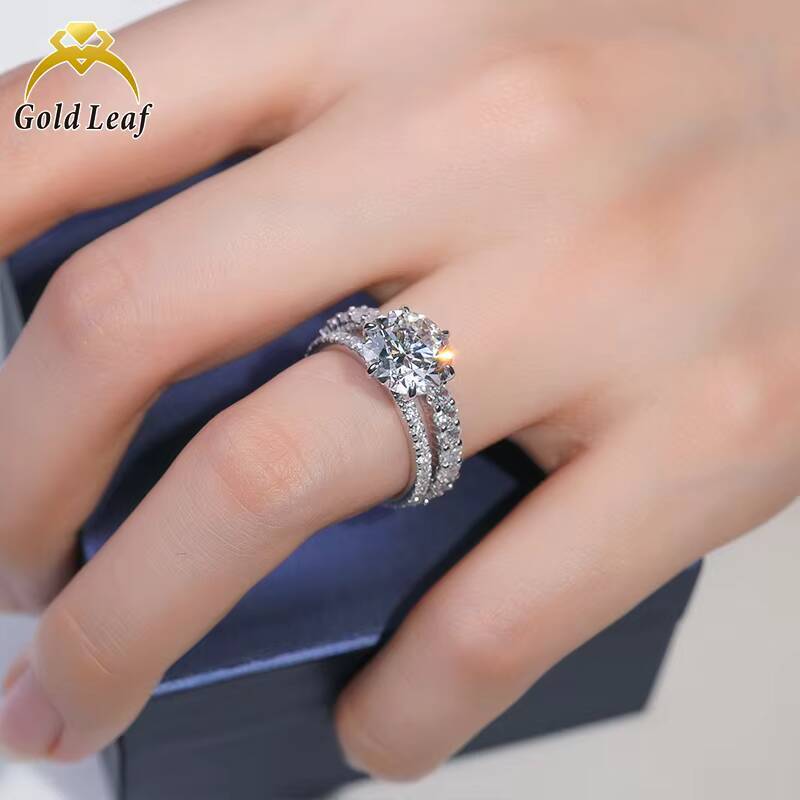 IGI GIA 1ct 2ct 3ct D VVS Lab Grown Diamond 18K Ring Round Cut Cultivated Diamond for Girls Festival Gifts