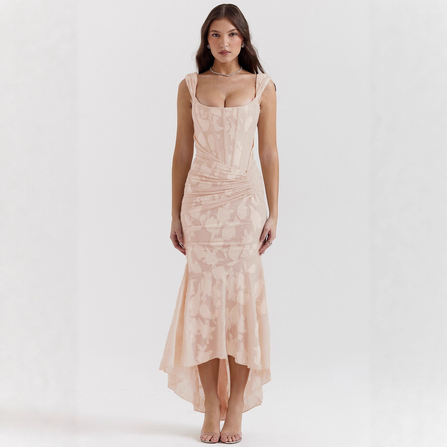 2025 Summer fashion Hot Selling New Sexy and Fashionable Off Shoulder Tube Top Mermaid Tight Skirt for Women's New Designer Dress in Europe and A