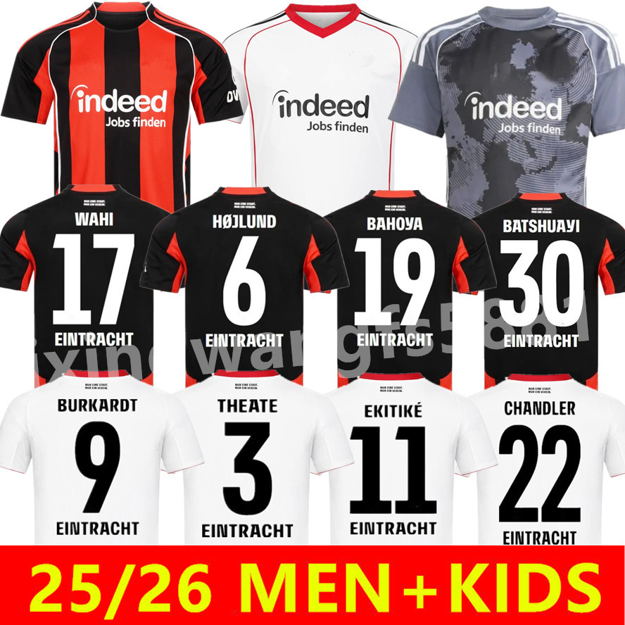 25 26 Eintracht Frankfurt Soccer Jerseys 125 th EKITIKE MARMOUSH DINA EBIMBE KNAUFF M.GOTZE CHAIBI SKHIRI RODE KOCH 2025 2026 Football mens trikot kids kit