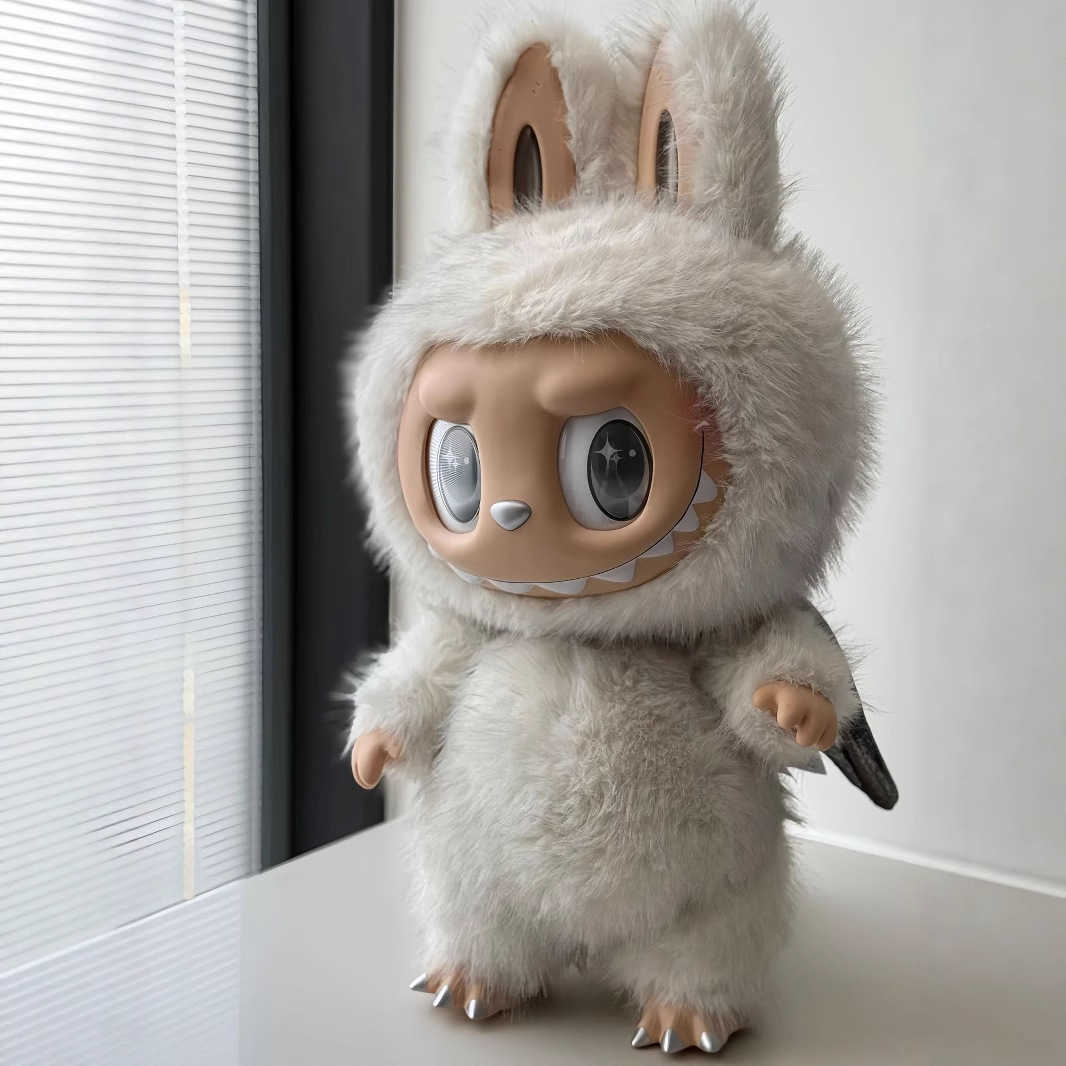 Bubble Mart Zimomo Big Chief Big Angel New 38CM Vinyl Plush Doll Trendy Toy Display L250802