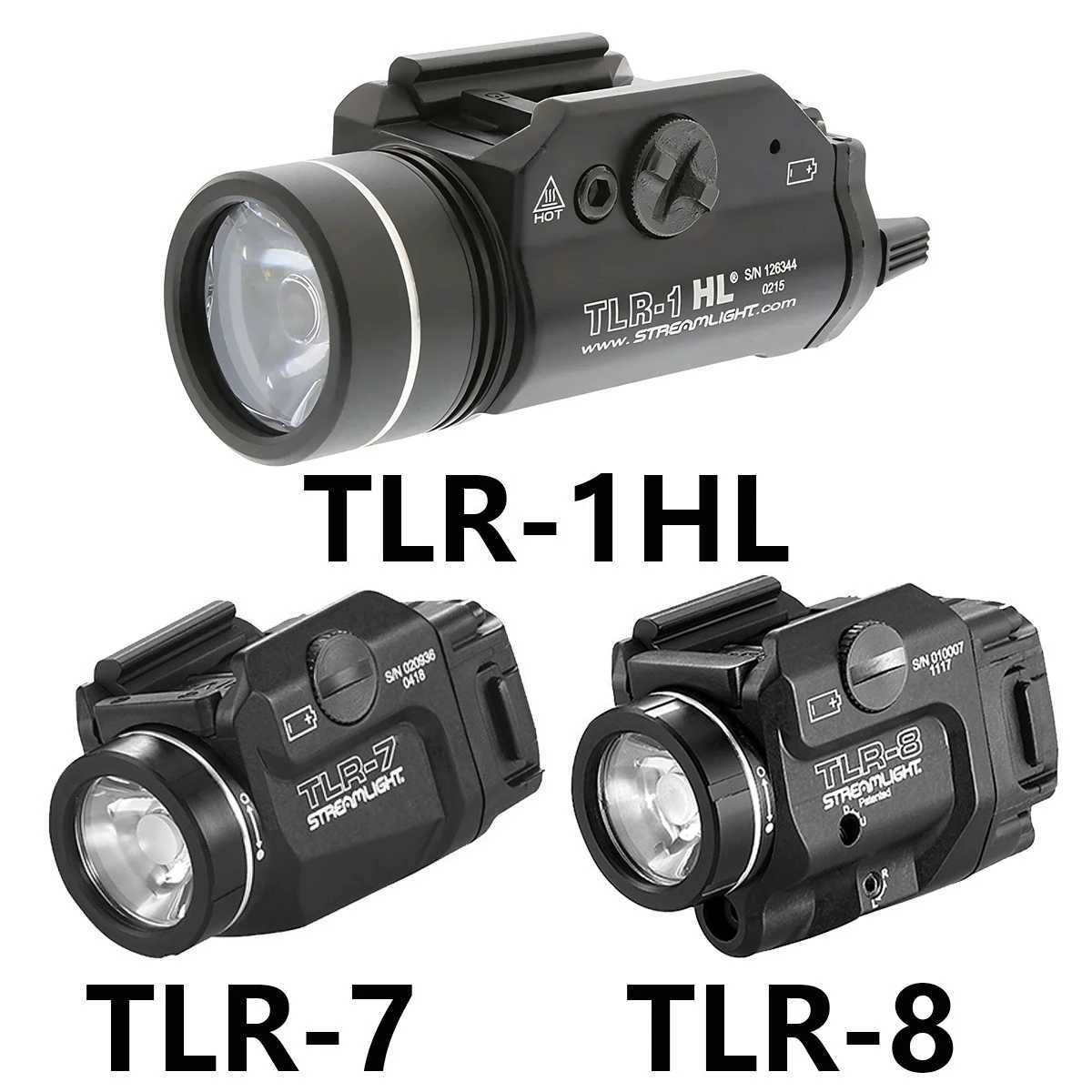 TLR Tactical Weapons Scout Light Pistol Gun Flashlight TLR-1 TLR-1HL TLR-3 TLR-4 TLR-7 TLR-8 LED Hunting Spotlight Gun Torch Z250802