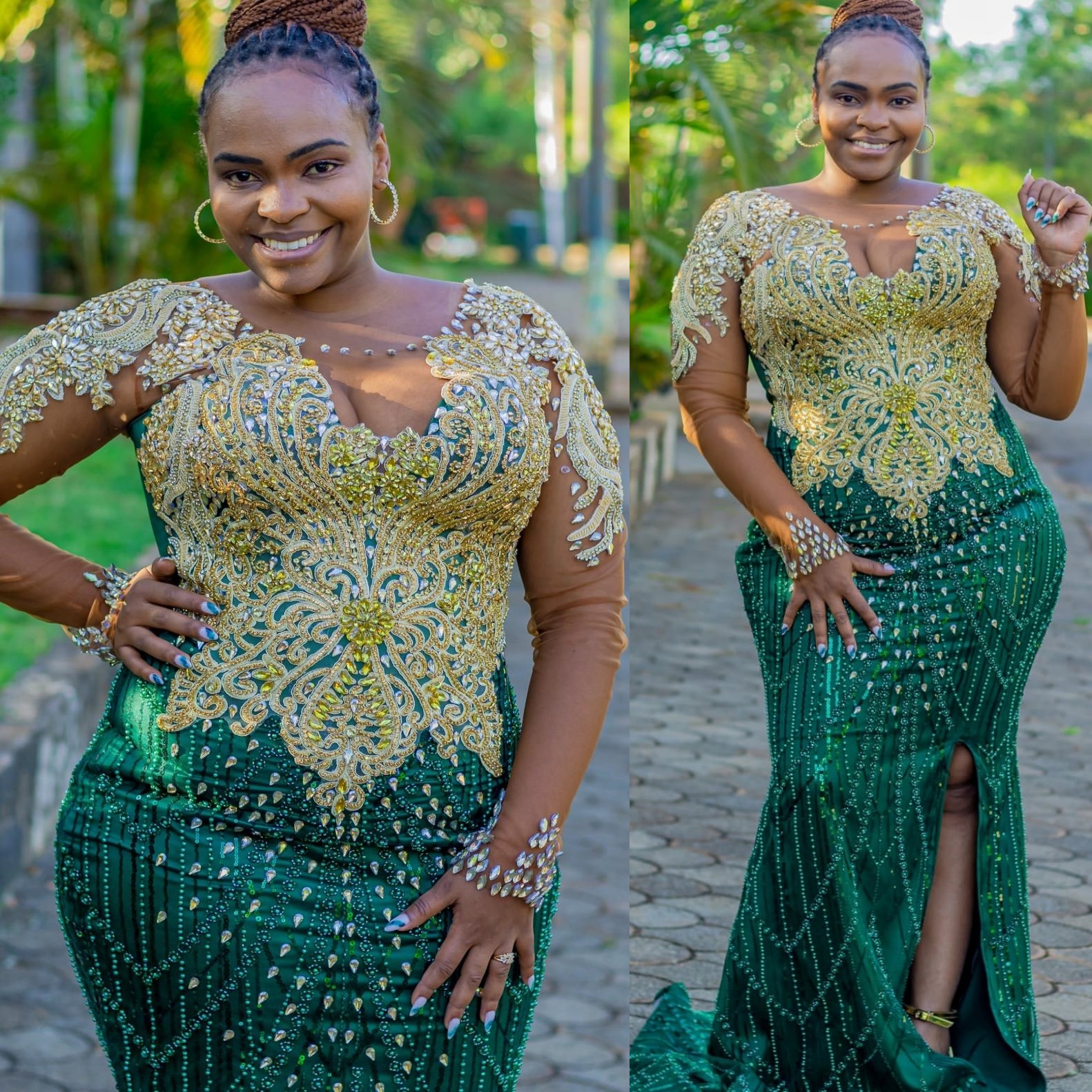 Green Mermaid Prom Dresses 2025 Lace Crystals Beaded Vintage Evening Formal Party Second Birthday Engagement Gowns Plus Size Dress For Special Occasio