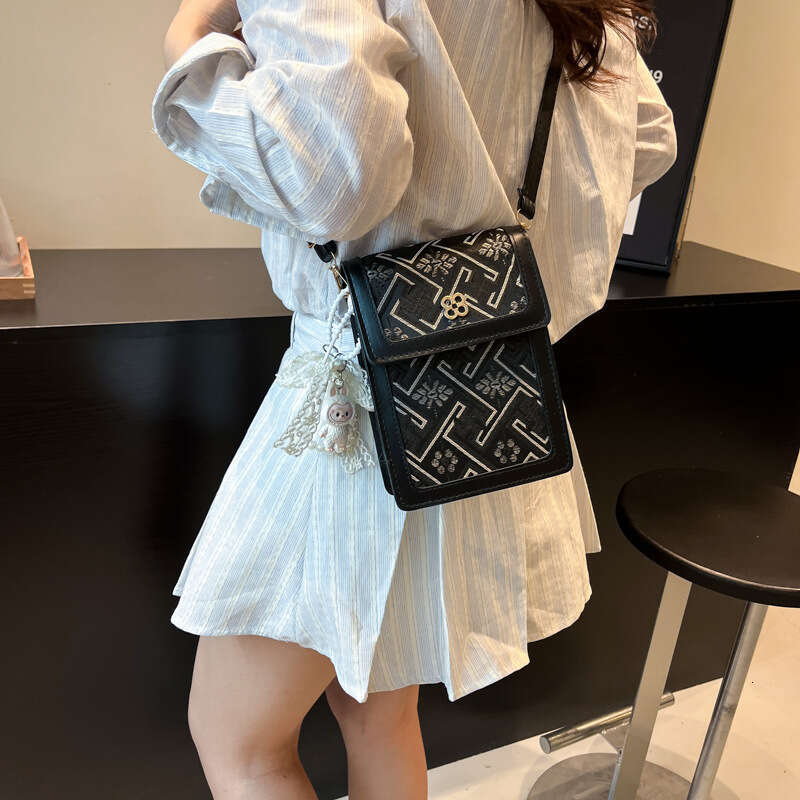 Brocade Jacquard Pattern Edge Ribbon Guangxi Zhuang Traditional Culture Ethnic Characteristic Bag