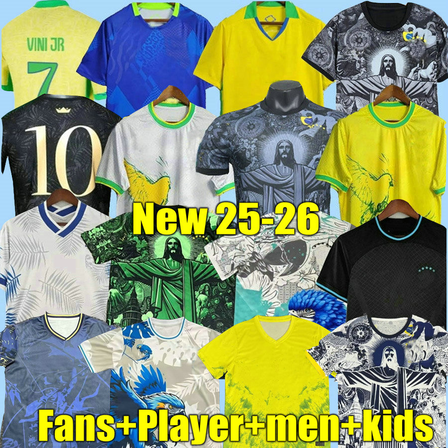 2025 2026 ENDRICK CASEMIRO BrAZiLs soccer jerseys 24 25 26 Camiseta RICHARLISON VINI JR RODRYGO RAPHINHA Brasil maillots football shirt men women kids uniform