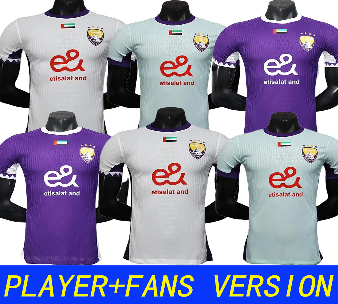 2025/2026 Al Ain FC Soccer Jersey of player version K.LABA S.RAHIMI KAKU M.SANBRIA AWADALLA PALACIOS SEKOU GASSAMA TRAORE K.MOHAMMED B.AL AHBABI men kids kits
