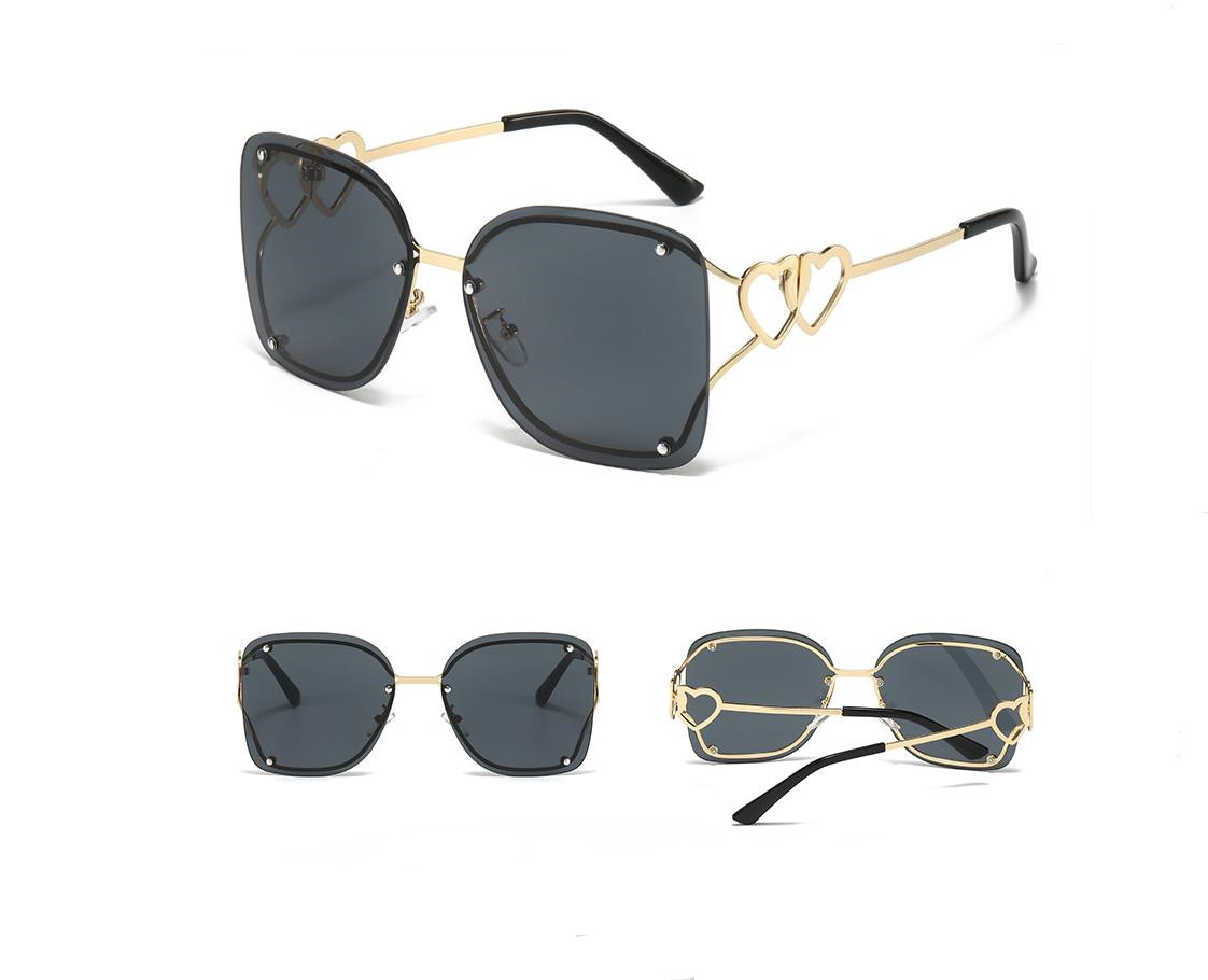 Designer Sunglasses For Women Oversized Sunglasses Fashion Classic Retro Sunglasses Heart Luxury Polarized Goggle Pilot PC Frame Square UV400 Eyewear 