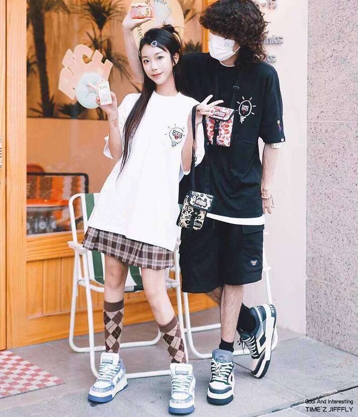 Jiffflyair Cushion Retro Unisex Comfort Sneakers for Couples - Breathable Mesh Design