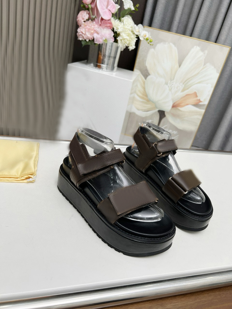 Designer Shoes Women Sunset Comfort Sandal fashion Casual Platform Shoes luxury leather mules Sandal Size 35-40