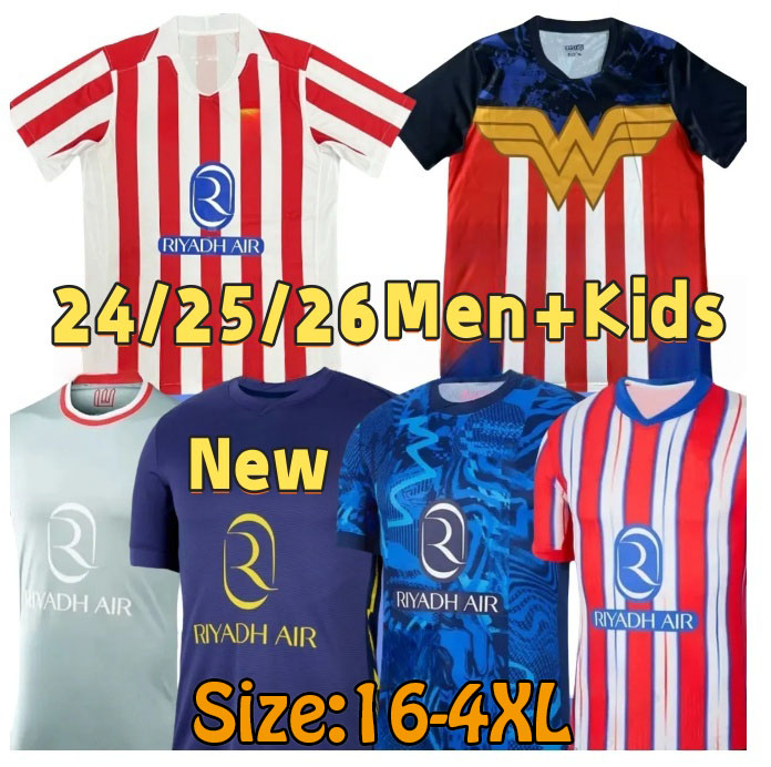25 26 New AtleticoS MadridS jersey. Griezma32nn J. AAREZ men+kids outdoor sports football equipment shirt Children's jersey suit
