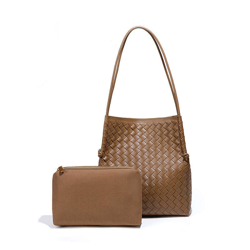Trendy Large Capacity Single Shoulder Underarm Women's Fashion Handwoven Korean Style Casual Mother-Daughter Tote Bag