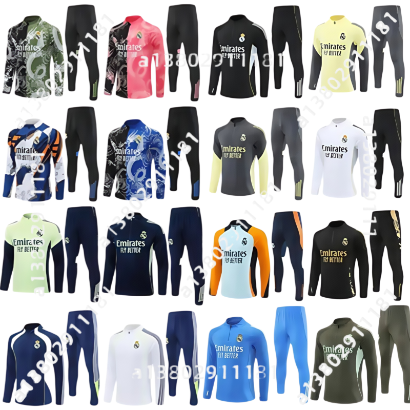 2025 2026 BELLINGHAM RealEs MadridEs tracksuit training suit top pants VINI JR 24/25/26 MBEPPA Long Sleeves men kids football sportswear chandal futbol survetement