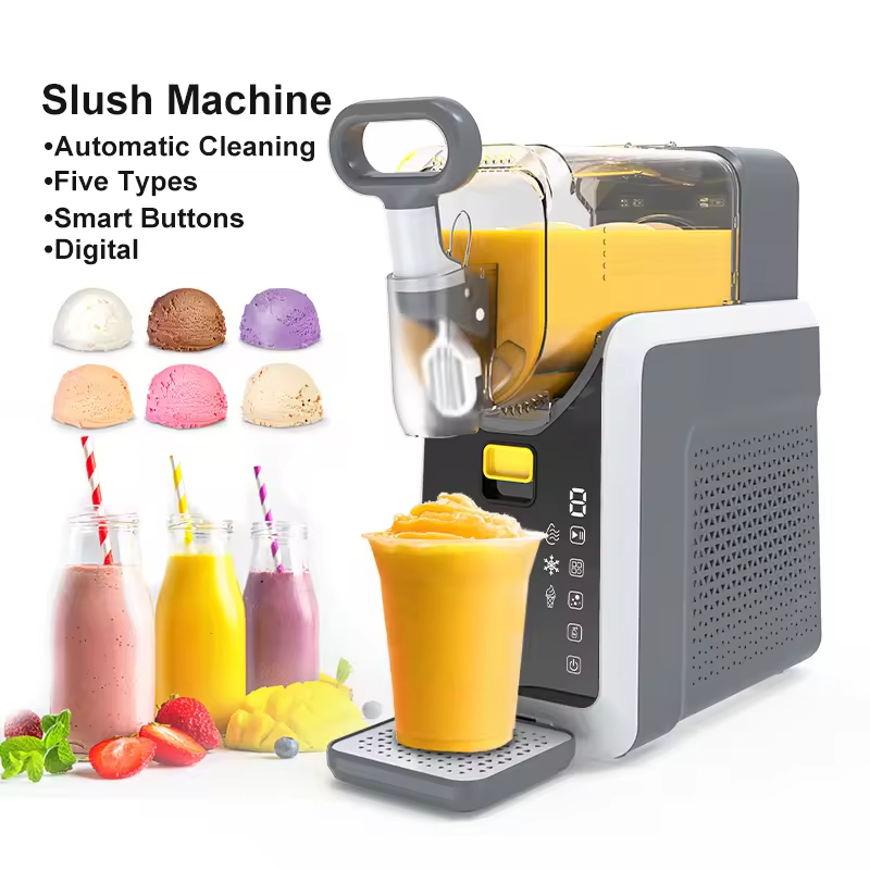 mini slush machine 2l compact electric slushy maker for home and hotel frozen drinks smoothie ice cream snow melting beverage appliance