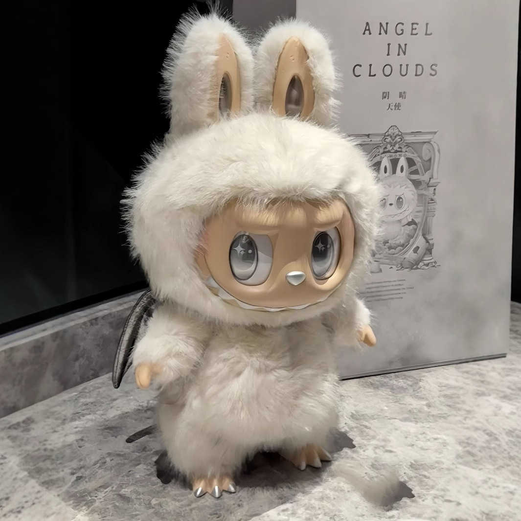 Bubble Mart Zimomo Big Chief Big Angel New 38CM Vinyl Plush Doll Trendy Toy Display L250802