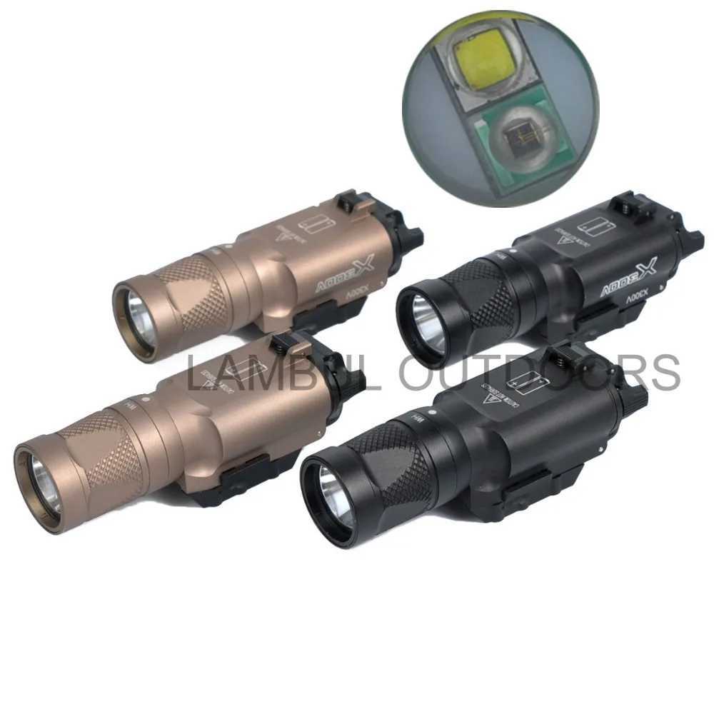 Tactical SF Night Vision X300 X300V-IR LED White Light and IR Pistol Gun Light Hunting Rifle Flashlight Fit 20mm Picatinny Rail Z250802