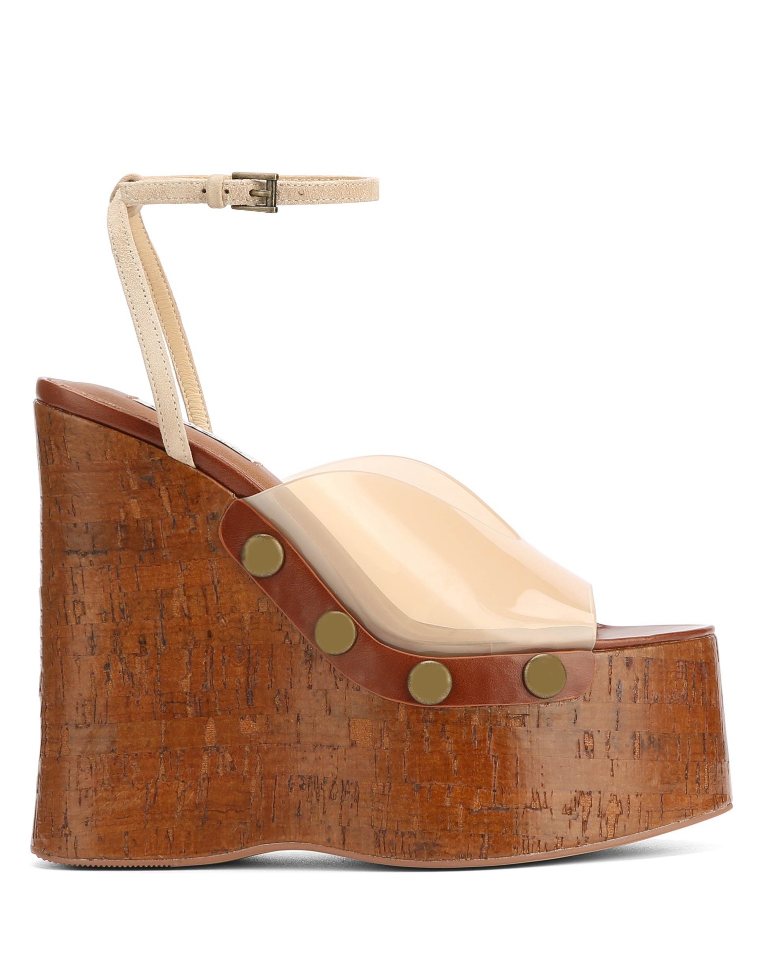 2025 Steampunk Platform Sandals Women's 9cm Woodgrain Wedge Victorian Industrial Ankle Strap Heels (Antique Walnut/Light Oak/Black Lace) TUES