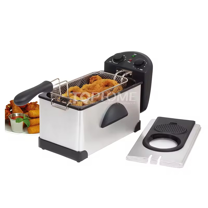 electric deep fryer 1500W 2L electric oil fryer stainless steel household small kitchen appliances electric fryer chips fryer fries fryer chicken frye