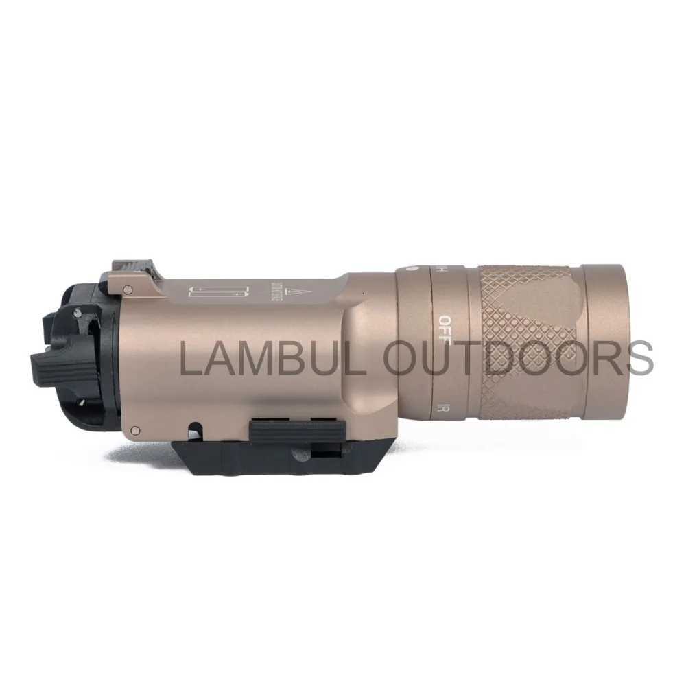 Tactical SF Night Vision X300 X300V-IR LED White Light and IR Pistol Gun Light Hunting Rifle Flashlight Fit 20mm Picatinny Rail Z250802