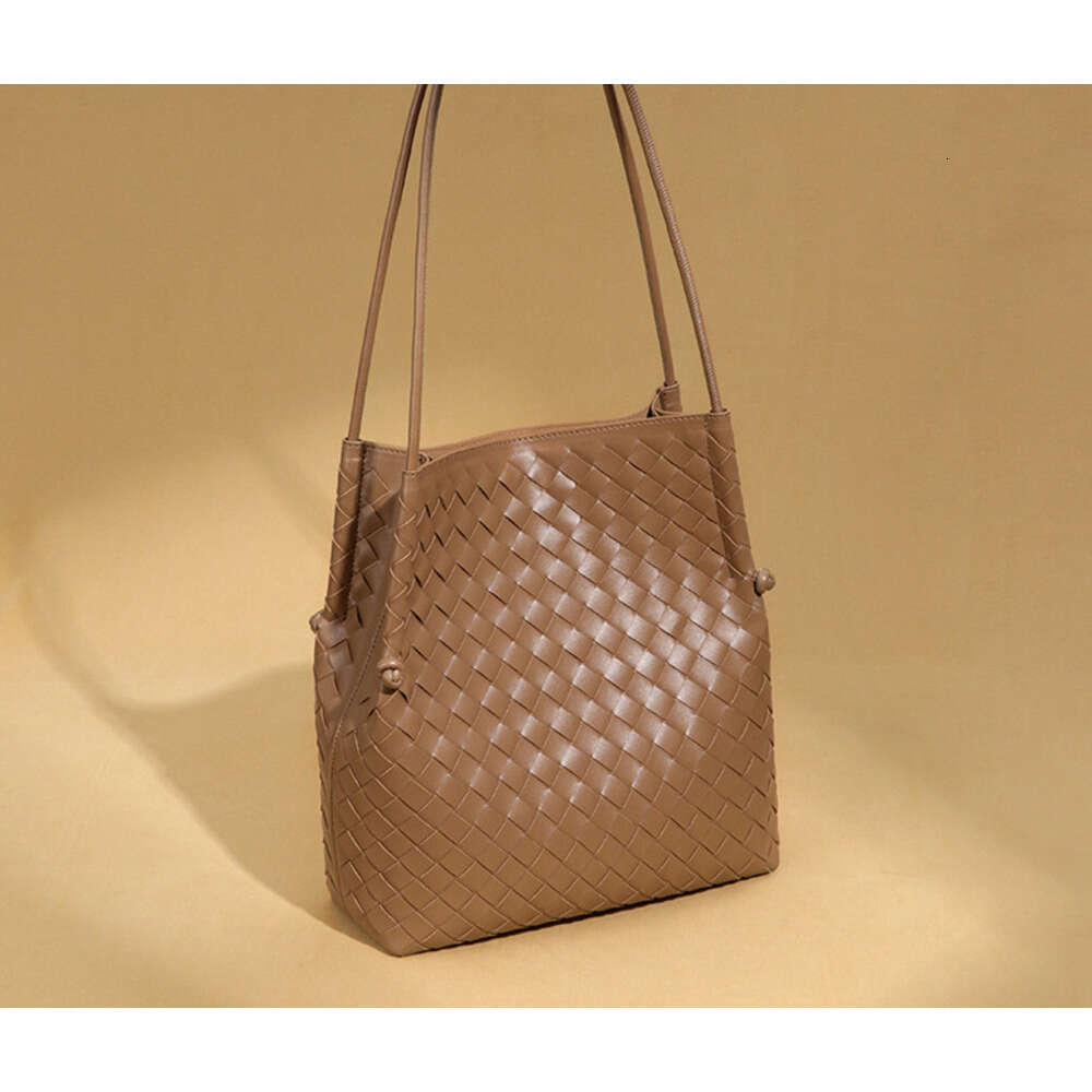 Trendy Large Capacity Single Shoulder Underarm Women's Fashion Handwoven Korean Style Casual Mother-Daughter Tote Bag