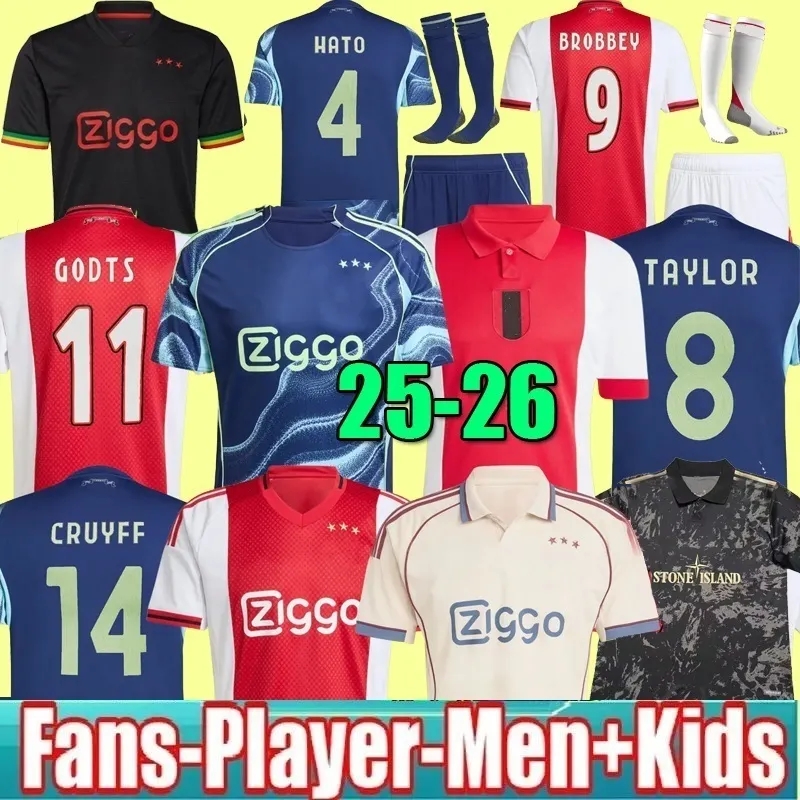 125th anniversary BROBBEY ajaxjersey Soccer Jerseys Kids 2025 2026 BERGWIJN Away Third Football Shirts AKPOM MIKAUTADZE TAYLOR CRUYFF FORBS BERGHUIS HLYNSSON