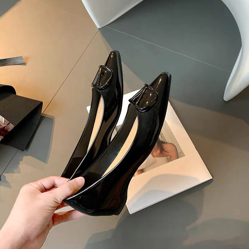 Free delivery designer Dress Shoes Pointed Toes sandals slippers heel slides womans summer female sandal outdoor Slipper woman party office szie 35-43