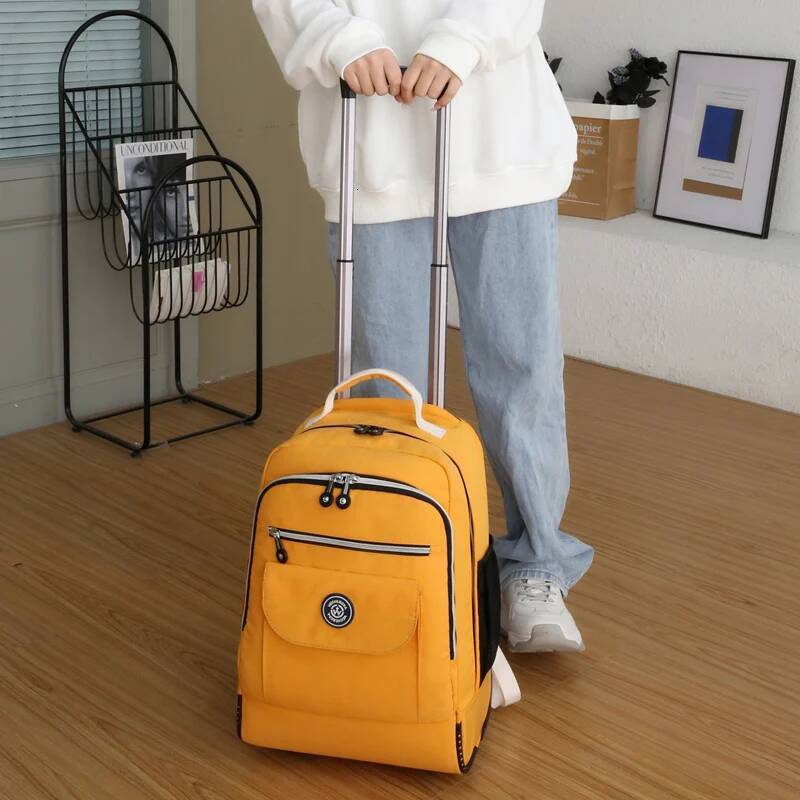 Rolling Laptop Backpack with Wheels Flight Approved Water Resistant Carry on Lugagge Wheeled Bag high-quality