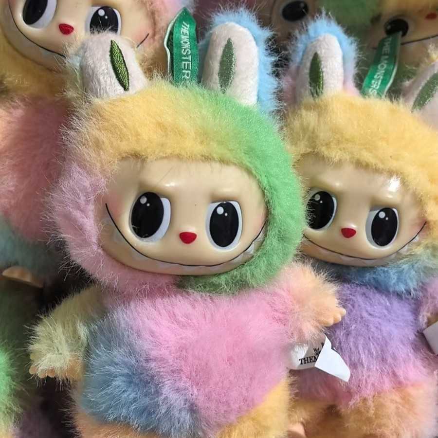 Bubble Mart Labubu Plush Pendant National Edition Fourth Generation Labubu Black Doll Series Blind Bag Blind Box L250802