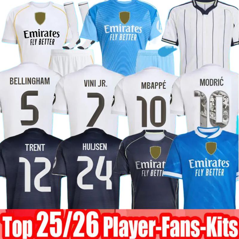 2025 2026 soccer jerseys 25 26 Real 4Th MadridS football shirt CAMAVINGA Mbappe 10 MODRIC VALVERDE Fourth camiseta men kids uniforms VINI JR BELLINGHAM ARDA GULER