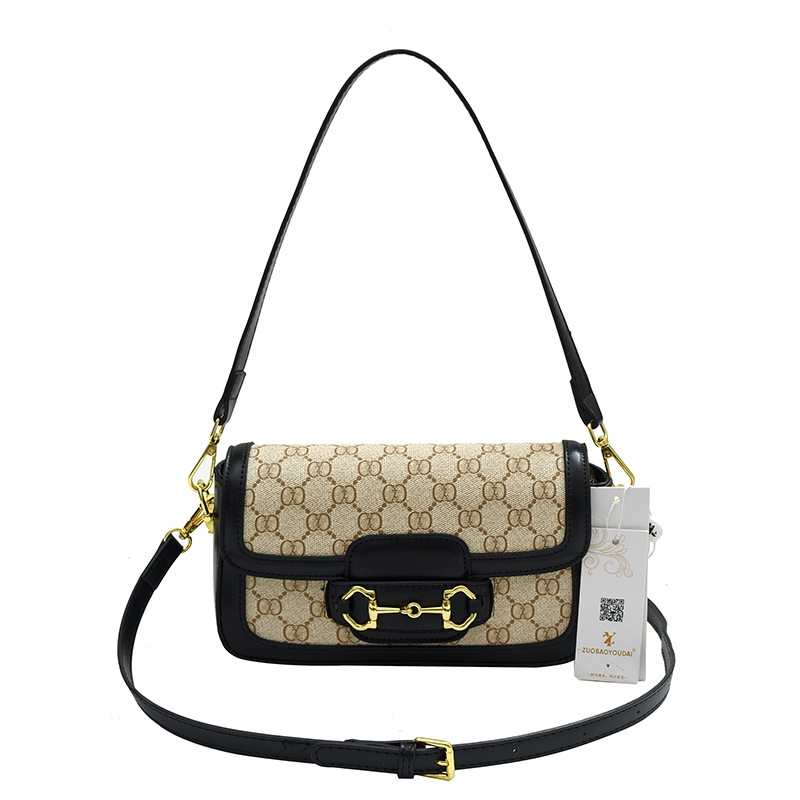 Free shipping high-end design women's bag new popular fashion saddle bag retro underarm bag trendy single-shoulder crossbody small square bag