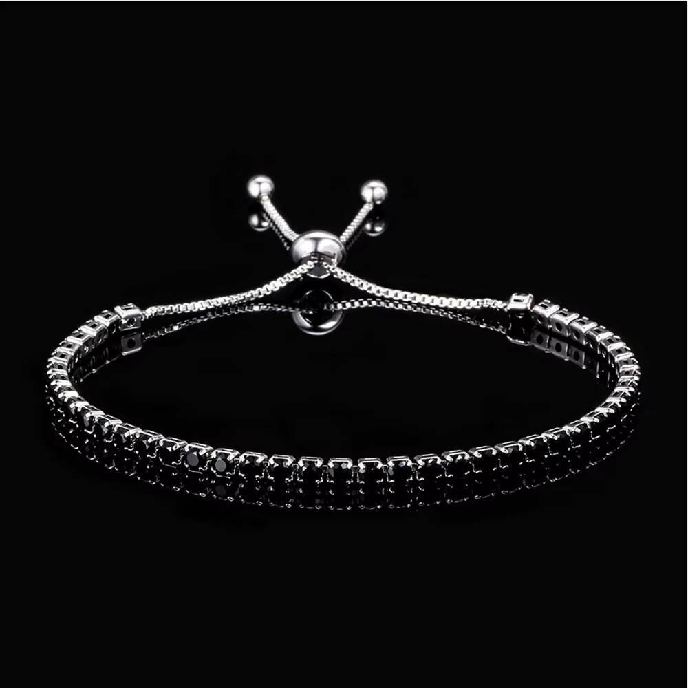 RQ Wholesale Cubic Zirconia 14K 18K Rose Gold Silver 3mm Tennis Chain Women Men Iced Out Crystal CZ Diamond Tennis Bracelet