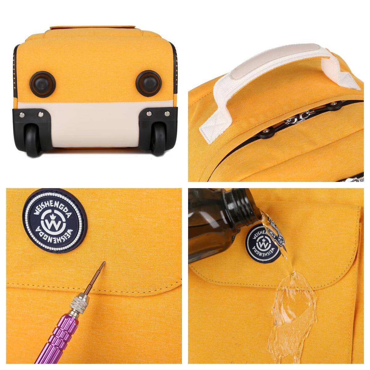Rolling Laptop Backpack with Wheels Flight Approved Water Resistant Carry on Lugagge Wheeled Bag high-quality