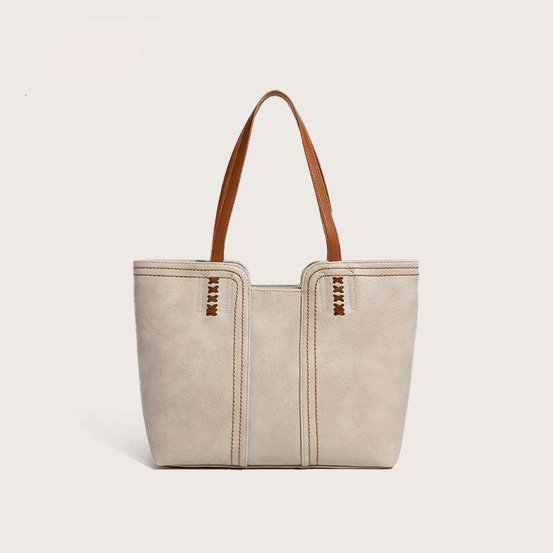 Versatile Korean Style New Fashion Simple Tote Capacity Shoulder Handbag Commuter Large Bag for Women