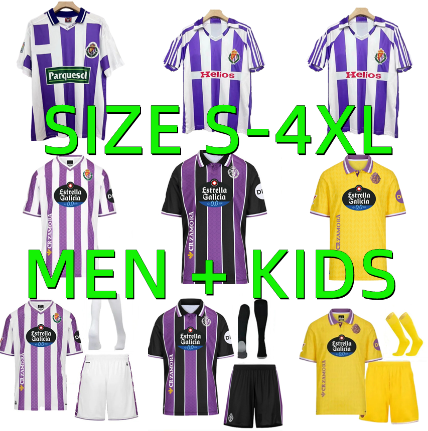 2025 2026 Real Valladolid soccer jerseys 1984 1995 1996 Retro 25 26 AMALLAH Club camisetas de futbol Equipment G. PLATA I.SANCHEZ MARCOS ANDRE FOOTBALL SHIRTS Man Kids