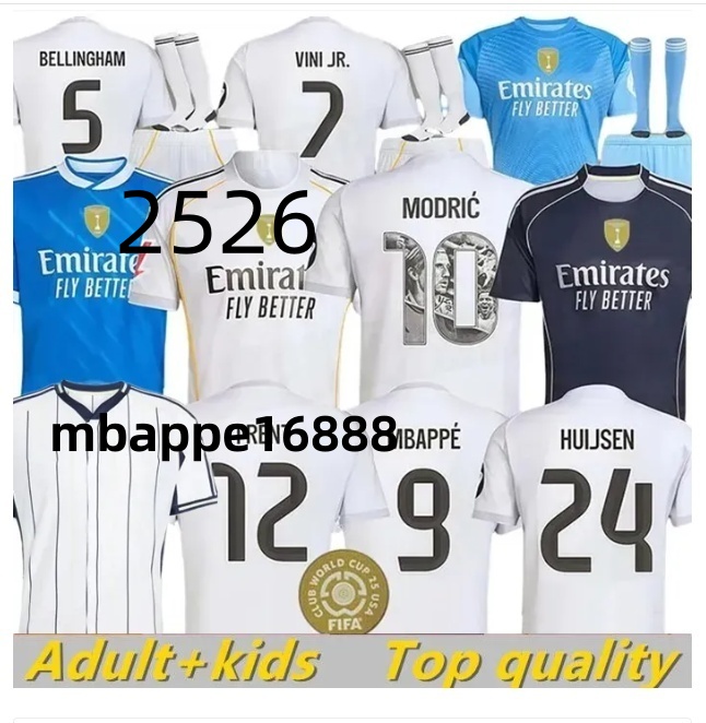 2025 26 MBAPPE football shirt madrid jersey VINI JR TCHOUAMENI ALABA ASENSIO MODRIC BELLINGHAM soccer jerseys RODRYGO kids football kits 888