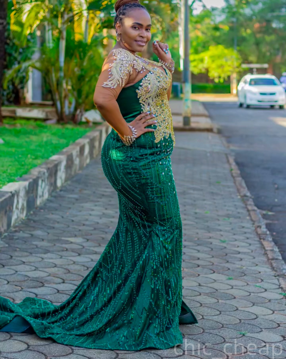 Green Mermaid Prom Dresses 2025 Lace Crystals Beaded Vintage Evening Formal Party Second Birthday Engagement Gowns Plus Size Dress For Special Occasio