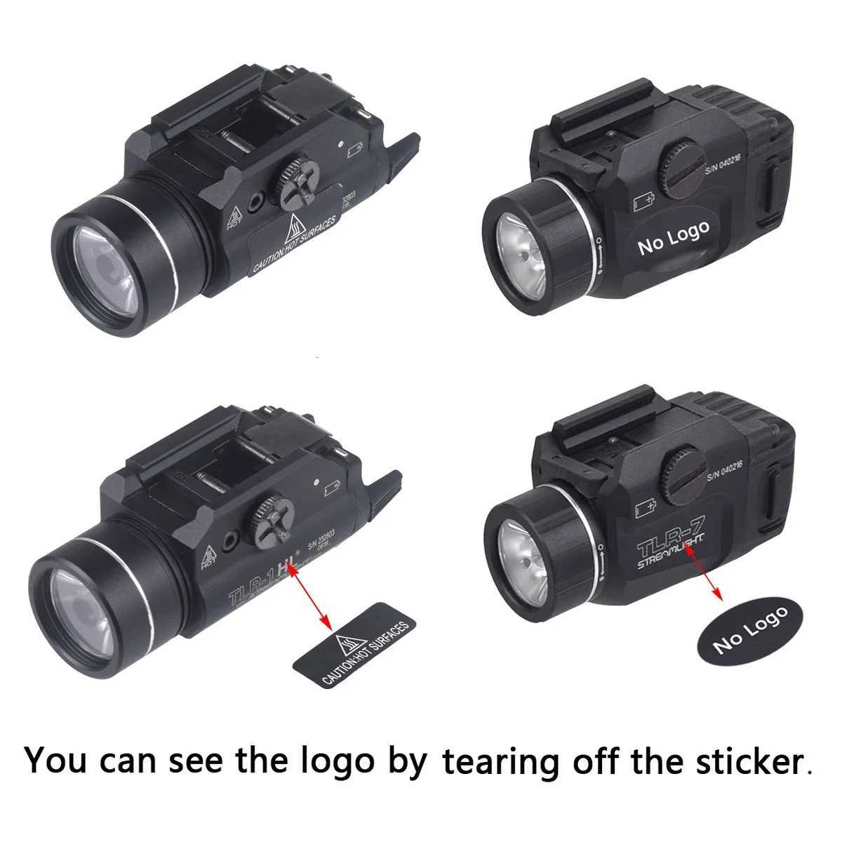 TLR Tactical Weapons Scout Light Pistol Gun Flashlight TLR-1 TLR-1HL TLR-3 TLR-4 TLR-7 TLR-8 LED Hunting Spotlight Gun Torch Z250802