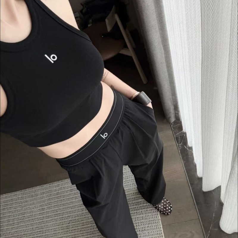 womens Sweatpants Yoga Pants vest Sport Suit Full Length High-Waist Loose Casual Straight-Leg alone Trousers yoga bra aloniss Jogger Wear