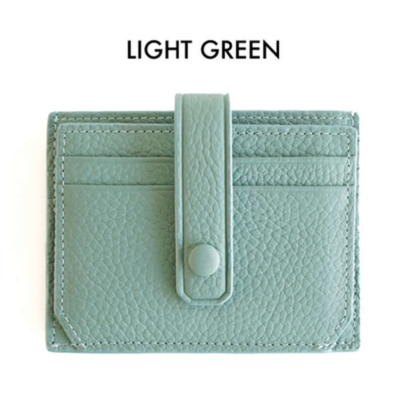 Japanese Style Women's Genuine Leather New Ultra-Thin Card Holder for Women Multi-Card Slots Mini Coin Purse OEM designer wallet B5 B5