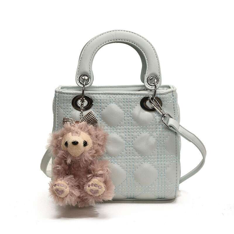 2025 Spring New Handheld Princess Diana for Women, Textured Quilted Small Square Bag, Elegant Trendy Single Shoulder Crossbody Bag
